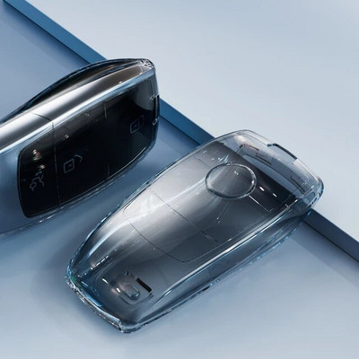 TPU Διαφανές κάλυμμα θήκης κλειδιού αυτοκινήτου για Mercedes Benz ECS GLC Class E200 E400 E63 W213 S550 S560 C260 A200 Κέλυφος κλειδιού