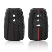 Silikoninis automobilio raktų dangtelis skirtas Toyota Corolla Rav4 Camry 70 CHR Prado 150 Highlander raktų dėklo laikiklio priedai Fob 2 3 mygtukai