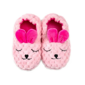 Нови зимни чехли за момичета, плюшени, зайчета, розово зайче, детски домашни обувки, домашни обувки за малки деца, домашни обувки, бебешки артикули