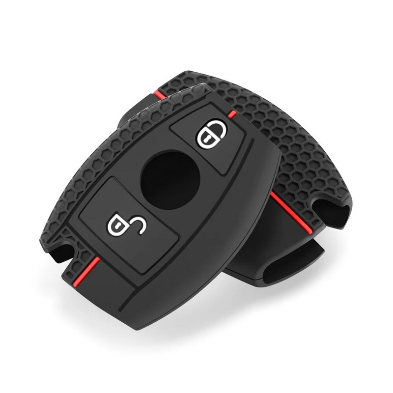 Προστατευτικό θήκης κλειδιού τηλεχειριστηρίου σιλικόνης για Mercedes Benz A Classe A180 A200 A260 CES CLK ανταλλακτικό τηλεχειριστηρίου κλειδιού αυτοκινήτου