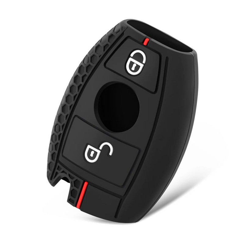 Προστατευτικό θήκης κλειδιού τηλεχειριστηρίου σιλικόνης για Mercedes Benz A Classe A180 A200 A260 CES CLK ανταλλακτικό τηλεχειριστηρίου κλειδιού αυτοκινήτου