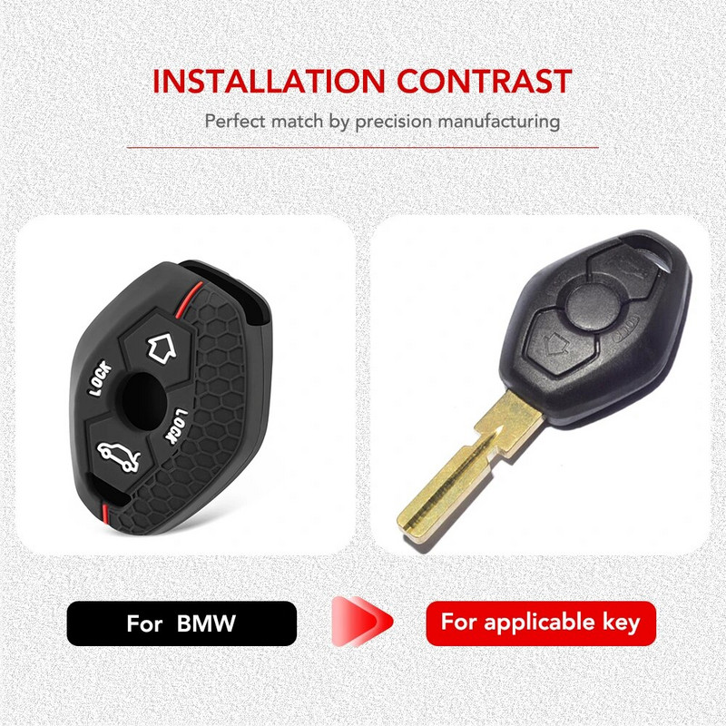 Autonupp Võtmekoti võti Case Protector Võtmekarp kaitsekate BMW X3 X5 Z3 Z4 3 5 7 seeria E38 E39 E46 E83 M5 325i jaoks
