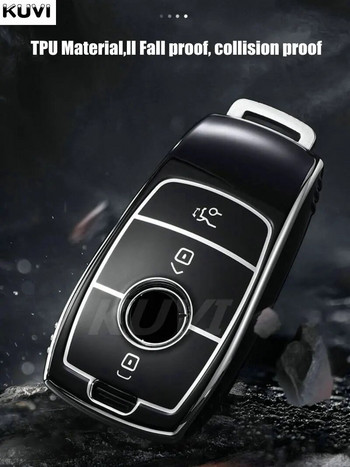 Νέο TPU Car Remote Key Case Shell Fob για Mercedes Benz ACESG Class GLC CLE CLA GLB GLS W177 W205 W213 W222 X167 AMG