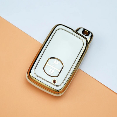 Μαλακή θήκη κλειδιού αυτοκινήτου TPU για Toyota Aqua RAV4 Land Cruiser Camry Prado Corolla Prius Κάλυμμα τηλεχειριστηρίου χωρίς κλειδί 2 3 κουμπιά 2013 2014