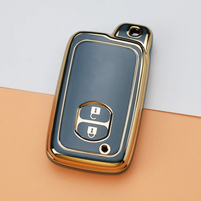 Μαλακή θήκη κλειδιού αυτοκινήτου TPU για Toyota Aqua RAV4 Land Cruiser Camry Prado Corolla Prius Κάλυμμα τηλεχειριστηρίου χωρίς κλειδί 2 3 κουμπιά 2013 2014