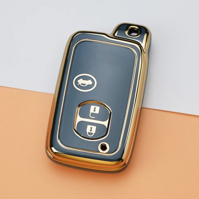 Μαλακή θήκη κλειδιού αυτοκινήτου TPU για Toyota Aqua RAV4 Land Cruiser Camry Prado Corolla Prius Κάλυμμα τηλεχειριστηρίου χωρίς κλειδί 2 3 κουμπιά 2013 2014