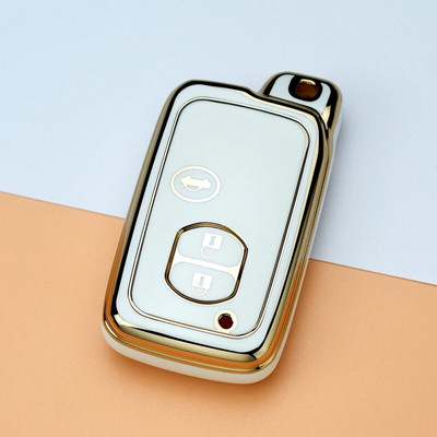 Μαλακή θήκη κλειδιού αυτοκινήτου TPU για Toyota Aqua RAV4 Land Cruiser Camry Prado Corolla Prius Κάλυμμα τηλεχειριστηρίου χωρίς κλειδί 2 3 κουμπιά 2013 2014