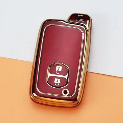 Μαλακή θήκη κλειδιού αυτοκινήτου TPU για Toyota Aqua RAV4 Land Cruiser Camry Prado Corolla Prius Κάλυμμα τηλεχειριστηρίου χωρίς κλειδί 2 3 κουμπιά 2013 2014