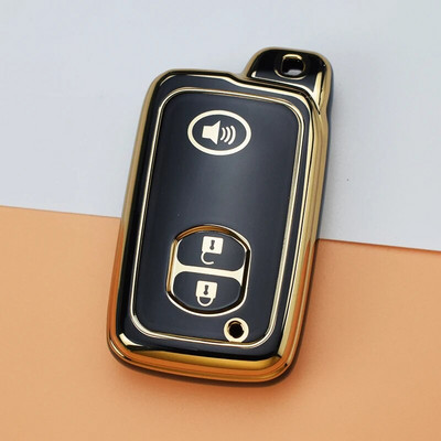 Μαλακή θήκη κλειδιού αυτοκινήτου TPU για Toyota Aqua RAV4 Land Cruiser Camry Prado Corolla Prius Κάλυμμα τηλεχειριστηρίου χωρίς κλειδί 2 3 κουμπιά 2013 2014