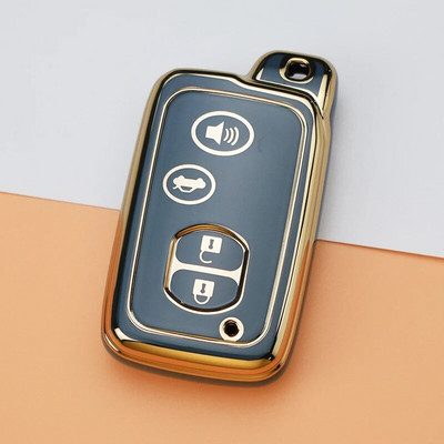 Μαλακή θήκη κλειδιού αυτοκινήτου TPU για Toyota Aqua RAV4 Land Cruiser Camry Prado Corolla Prius Κάλυμμα τηλεχειριστηρίου χωρίς κλειδί 2 3 κουμπιά 2013 2014