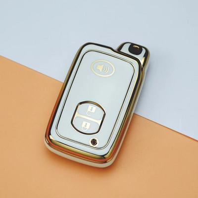 Μαλακή θήκη κλειδιού αυτοκινήτου TPU για Toyota Aqua RAV4 Land Cruiser Camry Prado Corolla Prius Κάλυμμα τηλεχειριστηρίου χωρίς κλειδί 2 3 κουμπιά 2013 2014