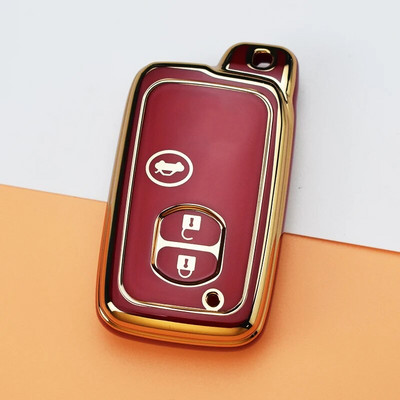 Μαλακή θήκη κλειδιού αυτοκινήτου TPU για Toyota Aqua RAV4 Land Cruiser Camry Prado Corolla Prius Κάλυμμα τηλεχειριστηρίου χωρίς κλειδί 2 3 κουμπιά 2013 2014