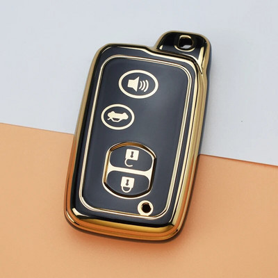 Μαλακή θήκη κλειδιού αυτοκινήτου TPU για Toyota Aqua RAV4 Land Cruiser Camry Prado Corolla Prius Κάλυμμα τηλεχειριστηρίου χωρίς κλειδί 2 3 κουμπιά 2013 2014