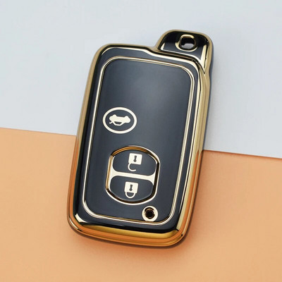 Μαλακή θήκη κλειδιού αυτοκινήτου TPU για Toyota Aqua RAV4 Land Cruiser Camry Prado Corolla Prius Κάλυμμα τηλεχειριστηρίου χωρίς κλειδί 2 3 κουμπιά 2013 2014