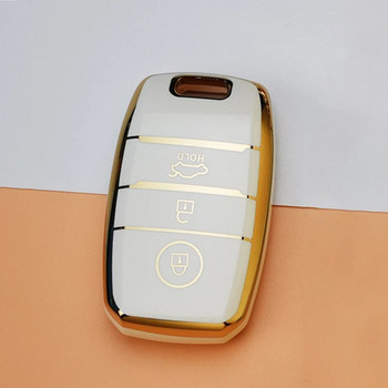 3/4 бутона TPU Shell за KIA Rio Rio5 Sportage Ceed Cerato K3 KX3 K4 K5 Sorento Optima Picanto Car Remote Smart Key Case Cover