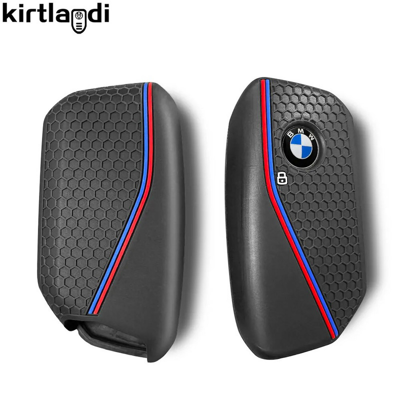 silikoonist hoidiku võtmekate Aksessuaarid auto võtmehoidja võtmehoidja BMW Series 7 735i 740Li X7 X1 U11 2023 I7 G07 LCI XM jaoks