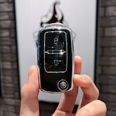 2 nupuga TPU autovõtme ümbrise kaane kate VW Volkswagen MK4 Bora Golf 4 5 6 Jetta Passat Polo Bora Touran Skoda Seat jaoks