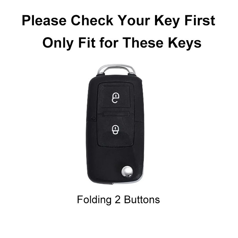 2 nupuga TPU autovõtme ümbrise kaane kate VW Volkswagen MK4 Bora Golf 4 5 6 Jetta Passat Polo Bora Touran Skoda Seat jaoks