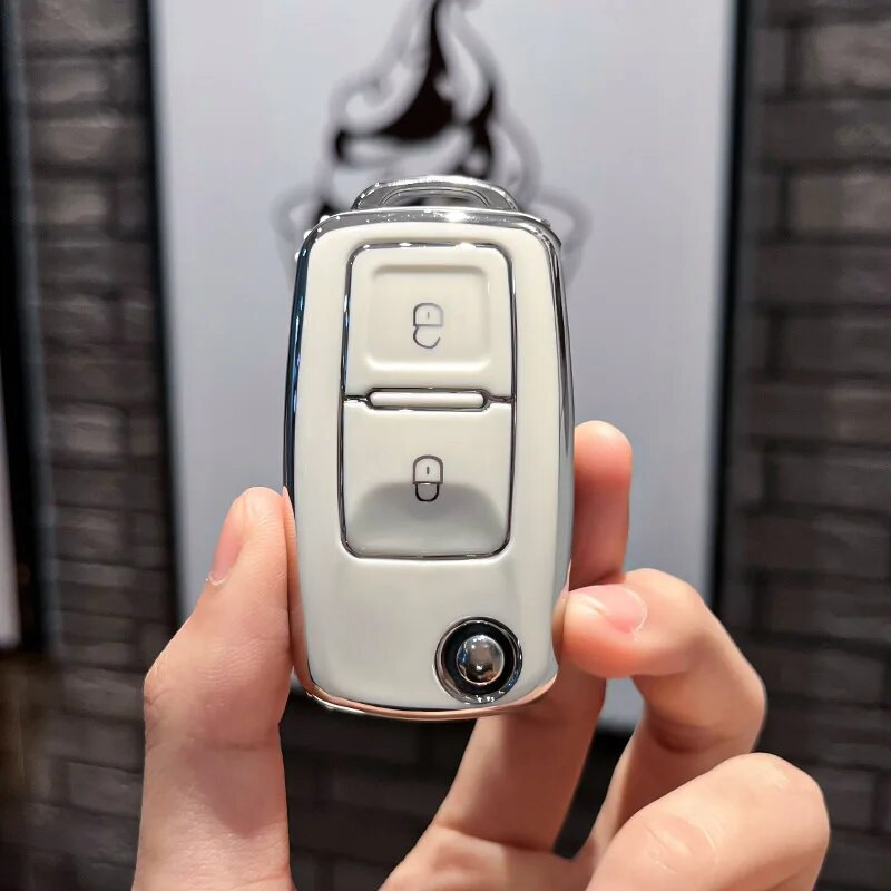 2 nupuga TPU autovõtme ümbrise kaane kate VW Volkswagen MK4 Bora Golf 4 5 6 Jetta Passat Polo Bora Touran Skoda Seat jaoks