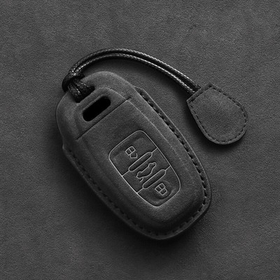 Nahast auto võtmehoidja jaoks Audi A1 A3 8V A4 B8 B9 A5 A6 C7 A7 A8 Q3 Q5 Q7 S4 S6 S7 S8 R8 TT võtmehoidja seemisnahast tarvikud