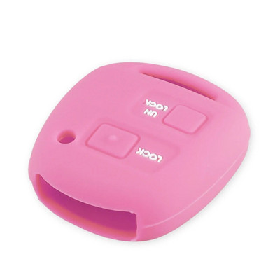 KEYYOU 2 mygtukų silikoninis automobilio raktų pakabuko dėklo dangtelis skirtas TOYOTA CAMRY RAV4 Corolla PRADO YARIS Tarago, skirtas LEXUS