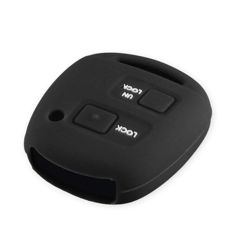 KEYYOU 2 mygtukų silikoninis automobilio raktų pakabuko dėklo dangtelis skirtas TOYOTA CAMRY RAV4 Corolla PRADO YARIS Tarago, skirtas LEXUS