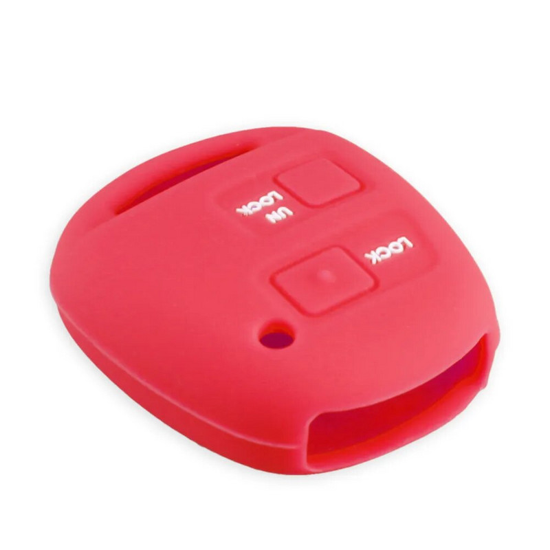 KEYYOU 2 mygtukų silikoninis automobilio raktų pakabuko dėklo dangtelis skirtas TOYOTA CAMRY RAV4 Corolla PRADO YARIS Tarago, skirtas LEXUS