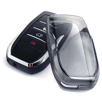 Черен прозрачен калъф за ключодържател за Toyota за Sienna за Venza за Hilux Аксесоари за модификация на калъфа за автомобилни ключове