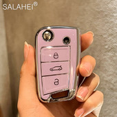 Kokkupandav auto võtmeümbrise kate Kaugkaitse VW Volkswagen Golf 7 MK7 Tiguan MK2 SEAT Ateca Leon FR 2 Ibiza Skoda Octavia A7 jaoks