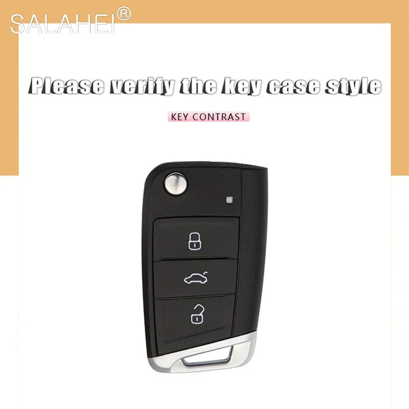 Kokkupandav auto võtmeümbrise kate Kaugkaitse VW Volkswagen Golf 7 MK7 Tiguan MK2 SEAT Ateca Leon FR 2 Ibiza Skoda Octavia A7 jaoks