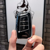 Νέα τσάντα καλύμματος θήκης κλειδιού αυτοκινήτου TPU Smart με 3 κουμπιά για VW Volkseagen Passat B8 Magotan για Skoda Superb A7 Kodiaq Seat Shell Fob