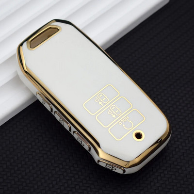 Auksinis 7 mygtukų Tpu automobilio raktų dėklo dangtelis, skirtas Kia 2022 Sportage 2023 Niro Hybrid 2021 Sorento 2021 2022 MQ4 2022 EV6 GT-Line K8 V6