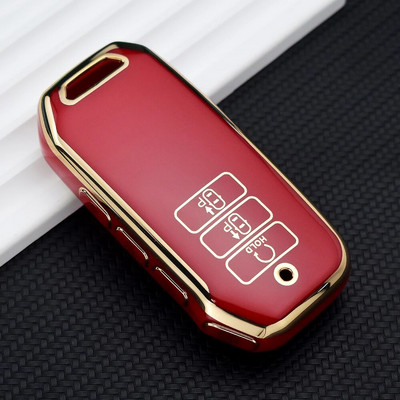Auksinis 7 mygtukų Tpu automobilio raktų dėklo dangtelis, skirtas Kia 2022 Sportage 2023 Niro Hybrid 2021 Sorento 2021 2022 MQ4 2022 EV6 GT-Line K8 V6
