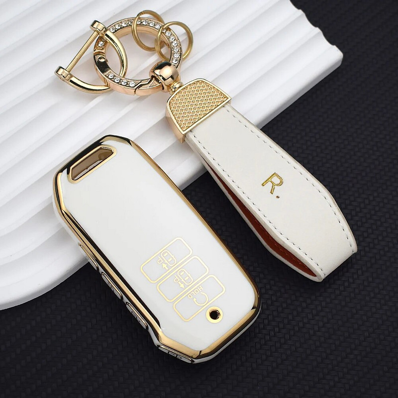 Auksinis 7 mygtukų Tpu automobilio raktų dėklo dangtelis, skirtas Kia 2022 Sportage 2023 Niro Hybrid 2021 Sorento 2021 2022 MQ4 2022 EV6 GT-Line K8 V6