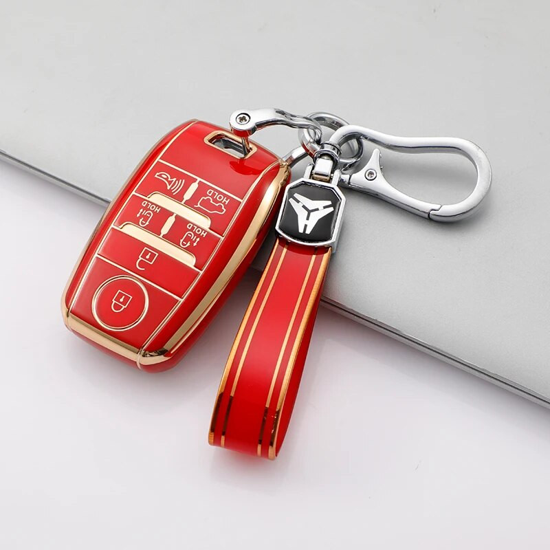 Τηλεχειριστήριο 6 κουμπιών TPU Θήκη για κάλυμμα κλειδιού αυτοκινήτου για KIA Sedona Grand Carnival Sorento Shell Fob Key Case Skin