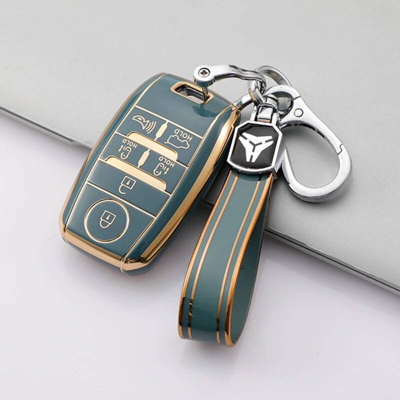 Τηλεχειριστήριο 6 κουμπιών TPU Θήκη για κάλυμμα κλειδιού αυτοκινήτου για KIA Sedona Grand Carnival Sorento Shell Fob Key Case Skin