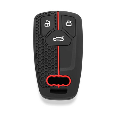 Silikoninis automobilio nuotolinio valdymo pulto dangtelis skirtas Audi A4 B9 A5 A6 8S 8W Q5 Q7 4M S4 S5 S7 TT TTS TFSI RS Protector Fob be rakto