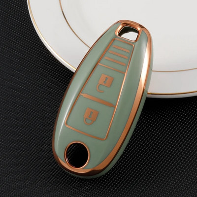 Suzuki Baleno Ertiga Ciaz Ignis Kizashi Swift SX4 S-cross Vitars TPU nahast auto nutika võtmekaane ümbrise kotikaitse võtmehoidja jaoks