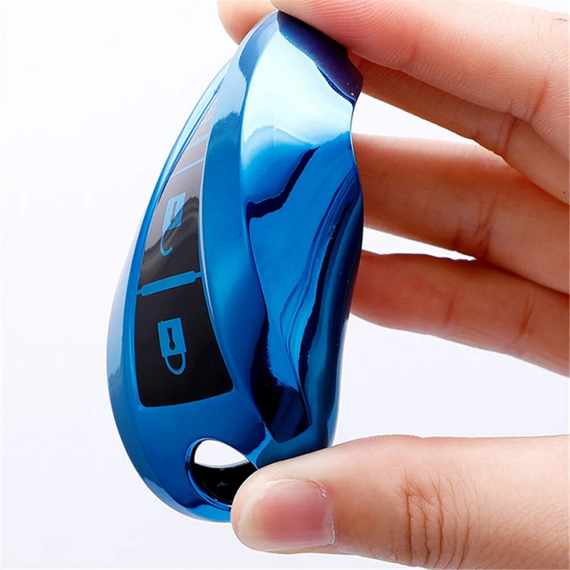 Suzuki Baleno Ertiga Ciaz Ignis Kizashi Swift SX4 S-cross Vitars TPU nahast auto nutika võtmekaane ümbrise kotikaitse võtmehoidja jaoks