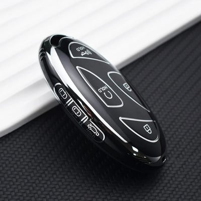 5/7 Bottons Silver Edge Smart Key Shell Fob za Hyundai Kona Ev Grandeur GN7 2023 TPU kućište za ključeve automobila Držač Dodatna oprema
