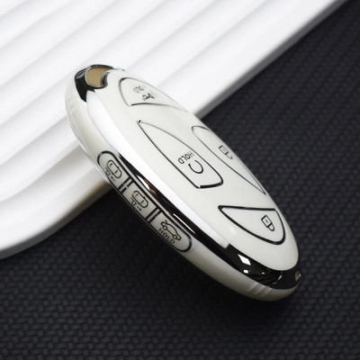 5/7 Bottons Silver Edge Smart Key Shell Fob za Hyundai Kona Ev Grandeur GN7 2023 TPU kućište za ključeve automobila Držač Dodatna oprema