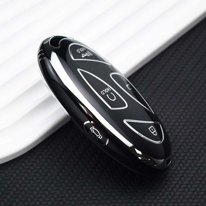 5/7 Bottons Silver Edge Smart Key Shell Fob za Hyundai Kona Ev Grandeur GN7 2023 TPU kućište za ključeve automobila Držač Dodatna oprema