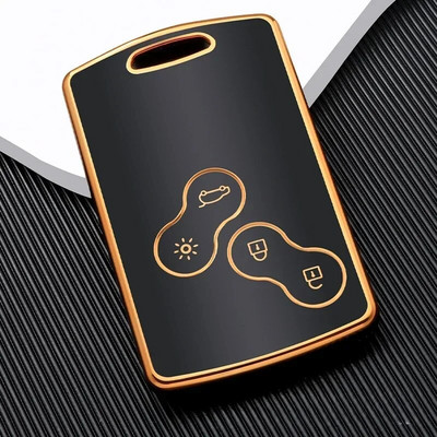 ΝΕΟ Σετ κλειδιού αυτοκινήτου TPU Κάλυμμα κελύφους για Renault Duster Captur Clio Logan Megane 1 2 3 Koleos Scenic Nema Zoe Card Keyless Shell Bag