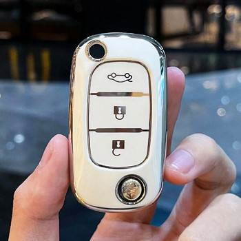 Κάλυμμα θήκης κλειδιού TPU με 3 κουμπιά για LADA Vesta Granta XRay Kalina Priora Sedan Sport για Renault Fluence Clio Megane για Mercedes
