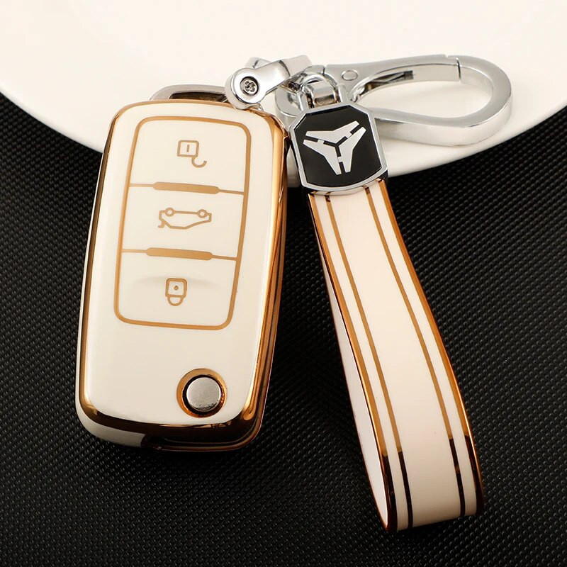TPU Phnom Penh Auto Key Cover Case Shell za VW Volkswagen Polo Tiguan Passat Golf Jetta Lavida Škoda Octavia Shell Dodaci