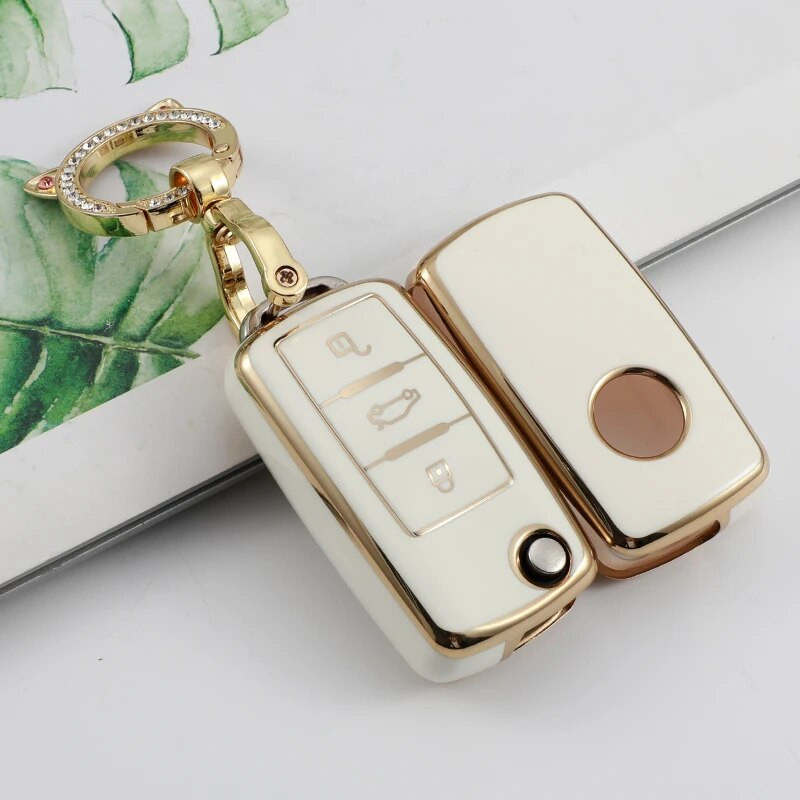 TPU Phnom Penh Auto Key Cover Case Shell za VW Volkswagen Polo Tiguan Passat Golf Jetta Lavida Škoda Octavia Shell Dodaci