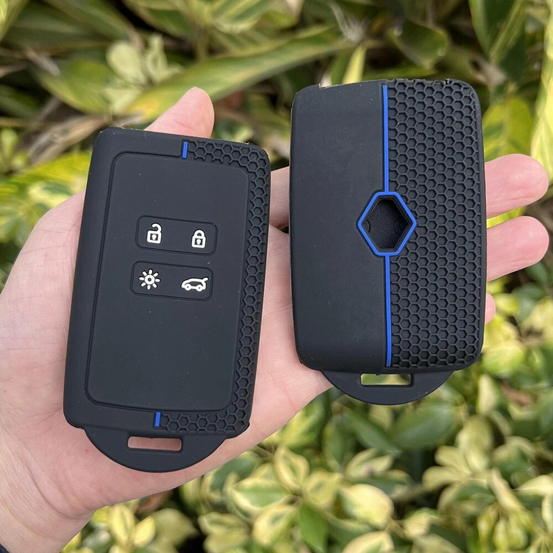 Silikoonist auto võtme kate Renault Captur Koleos Kadjar Arkana Megane Dacia Duster Sandero Stepway nutika kaugjuhtimispuldi ümbrisele