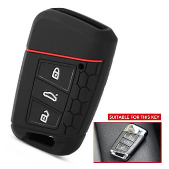 Силиконов калъф за ключове за Volkswagen PASSAT B8 Skoda Kodiaq Superb A7 2016 2017 2018 2019 2020 Keyless Fob Shell Skin Holder