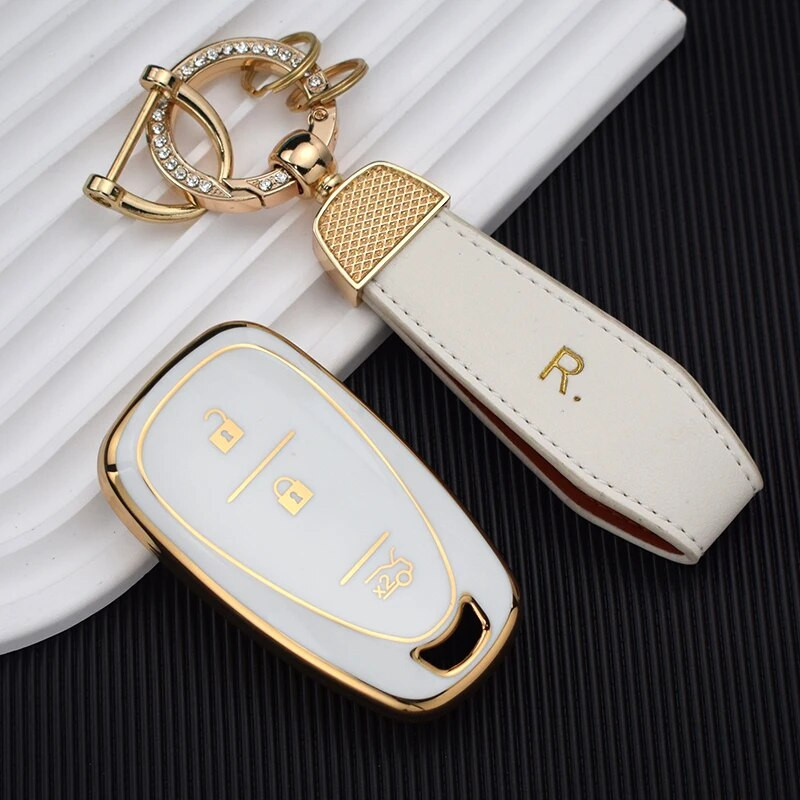 Auto võtme korpuse kate Chevrolet Cruze Spark Sonic Camaro Volt Polt Trax Malibu Onix Equinox Orlando Blazer Traverse Shell Fobi jaoks