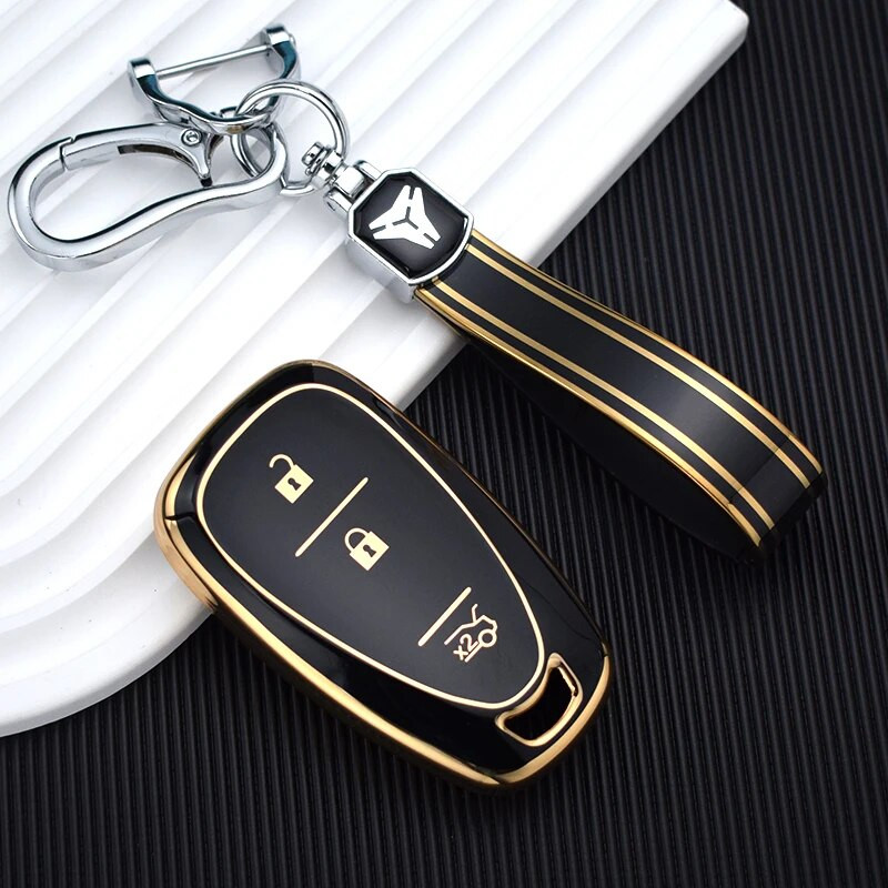 Auto võtme korpuse kate Chevrolet Cruze Spark Sonic Camaro Volt Polt Trax Malibu Onix Equinox Orlando Blazer Traverse Shell Fobi jaoks
